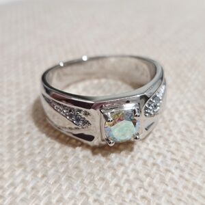 Moissanite Ring Fantasy Yellow